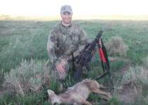 First coyote of the morning.  1 shot, 75 yards.  7-18-13