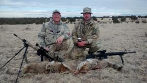 <p>The way it should be.  Both hunters get a coyote on the same stand</p>