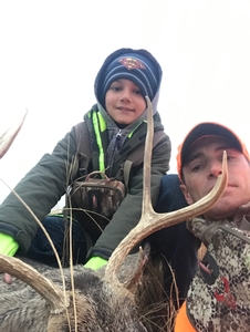 KB's oldest son helps with getting deer