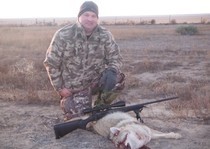 This coyote was taken just after sunrise.  A well placed shot to the head using a remington 700 .204.  