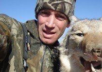 Up close with a harvested coyote!!