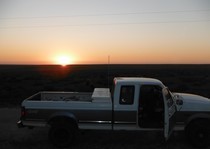 Dove Hunting opening day sunrise day in Colorado.